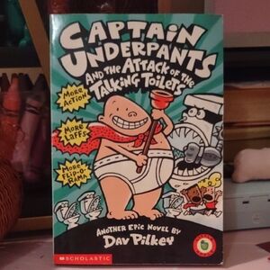 Scholastic Captain Underpants Book with Green and Red Cover